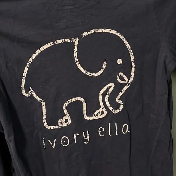 Ivory Ella Navy Blue Fitted Pocket T Shirt Size S - Picture 5 of 5